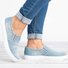 Loafers Worn Hole Round Toe Slip-On Flat Shoes